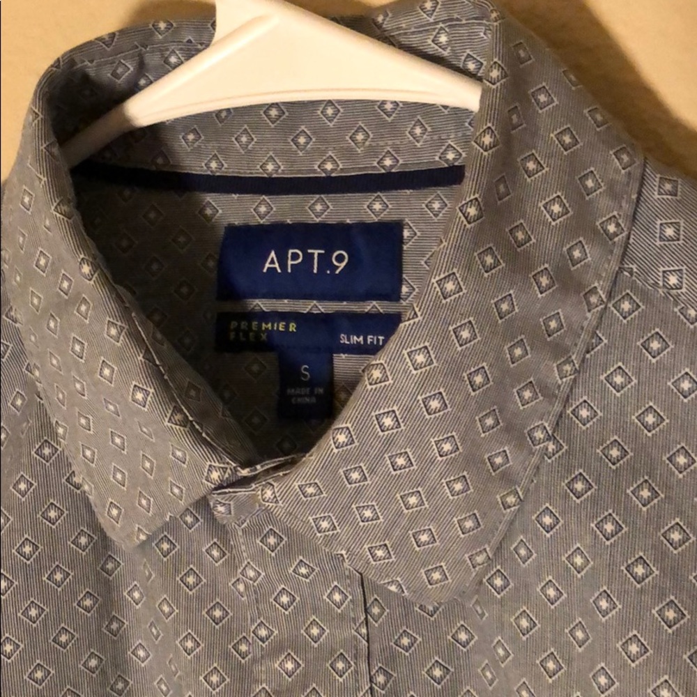 APT. 9 Gray Pattern Button up